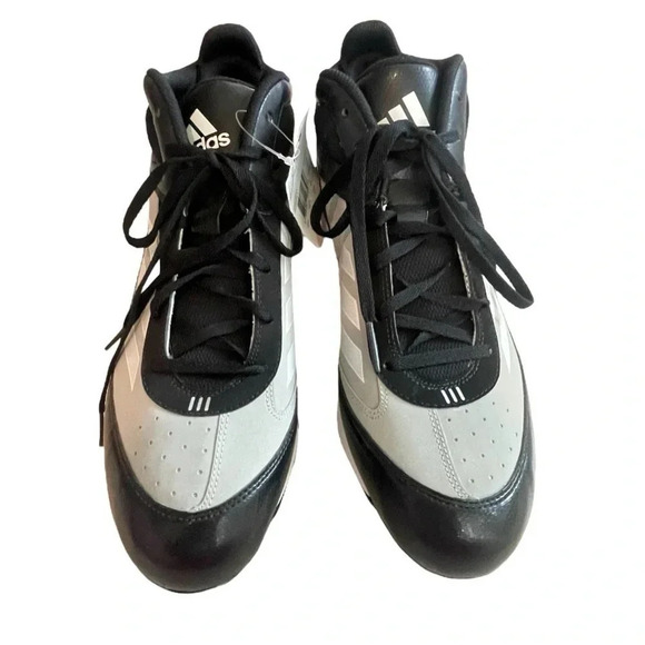Adidas Xtra Bases 2 Metal Baseball Cleats Mens Size 13 Black Gray NWT Mid Top main image 5